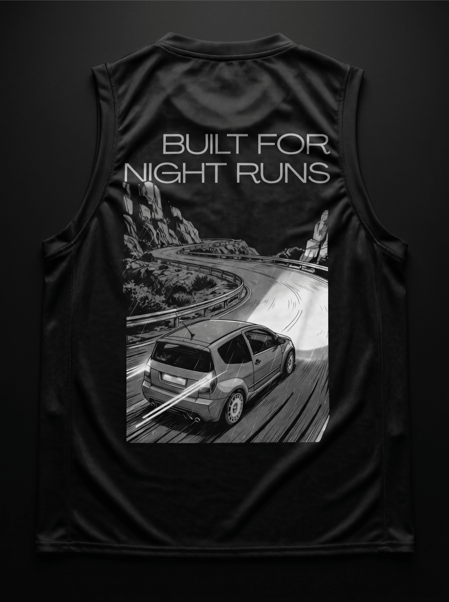 BUILT FOR NIGHT RUNS - Basketball Jersey - Street Dreams - CUT-SEW