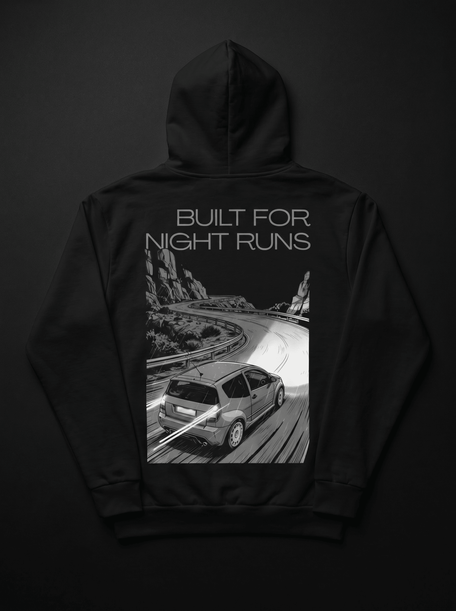 BUILT FOR NIGHT RUNS - Hoodie - Street Dreams - CUT-SEW